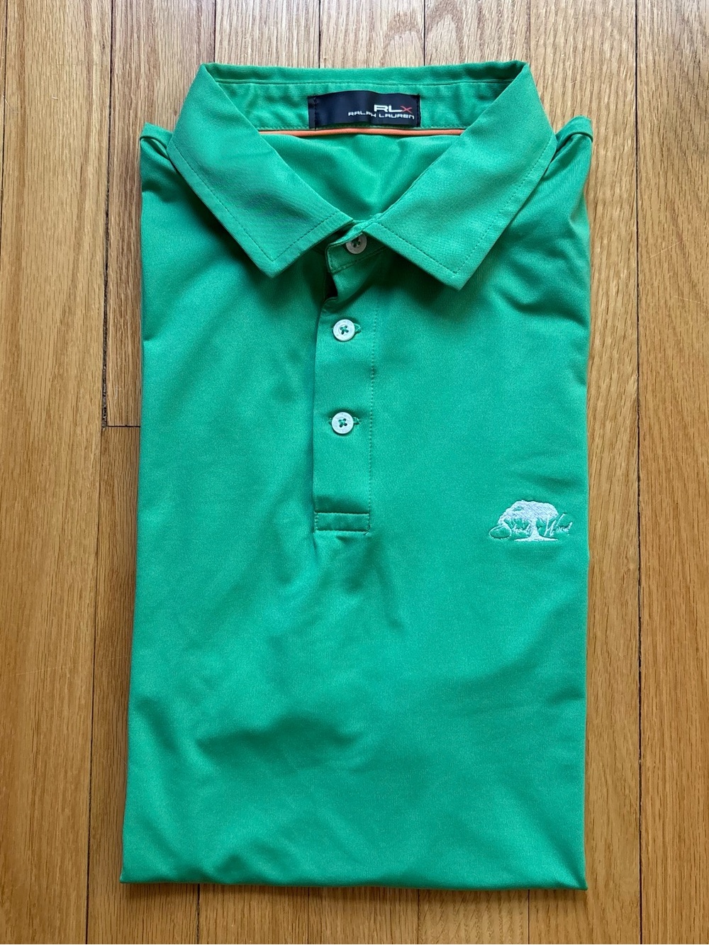 RLX Ralph Lauren Men’s Short Sleeve Polo Shirt XL Green Shadow Wood Golf